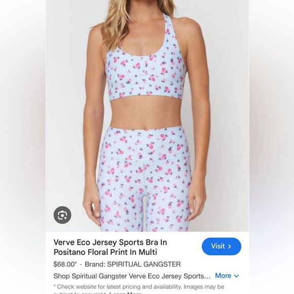 Spiritual Gangster Positano Verve Eco legging and sport bra floral - Picture 8 of 13